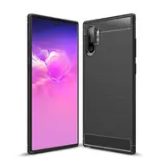 For Samsung Galaxy Note10 Case, Rugged Shockproof Heavy Duty Snti Slip Protective Case Cover (Black)
