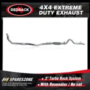 Redback 3" 409 SS Exhaust & Resonator No cat for Isuzu D-MAX TF RC 3.0L 07-12