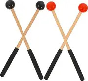 Abaodam 2Pairs Durable Percussion Sticks for Tongue Drum Reliable and Mallets for Beginners and Professionals for Musical Practice and Performance