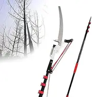 Manual Pole Saws Extendable Tree Pole Pruner,Telescopic Pole Saw Extendable,Tree Saw Branch Long Reach Pole Pruning Saw,for Sawing and Shearing