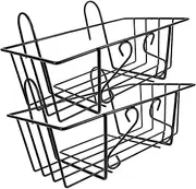 IWOWHERO 2Pcs Flowerpot Hanger Durable Hanging Planter for Fence Balcony Railing Plant Holder Strong Weight Capacity for Outdoor Garden