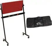 Table Tennis Board Equipment Practice Adjustment with Wheels er with 8 Red Rubbers for Indoor Kids Adults Home