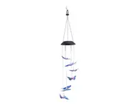 L79 Solar Butterfly Wind Chimes Light Colorful Gradient Waterproof Hanging Lamp