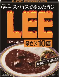 在飛比找DOKODEMO日本網路購物商城優惠-[DOKODEMO] 格力高咖哩牛肉LEE辣×10倍180克