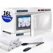 JJ CARE Hot Towel Warmer with UV Sterilizer, 16L Capacity, 2 Racks, Spa Barber