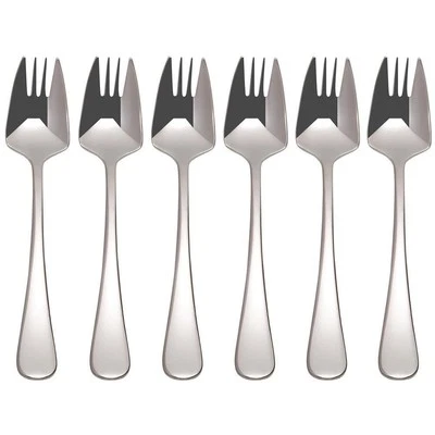 6pc Maxwell & Williams Cosmopolitan Buffet Fork Set Stainless Steel Cutlery