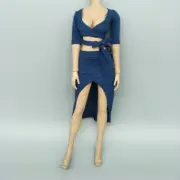 1/6 Female Blue Sexy Top&Skirt Clothes Fit 12''Phicen TBLeague HT Figure Body