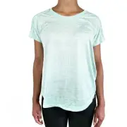Adidas Women's Climalite Athletic Tee Shirt Size Large Stripes NWT Green White