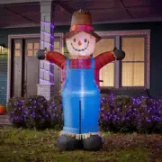 NEW 6 Ft Plaid Dressed Scarecrow Halloween/ Thanksgiving Airblown Inflatable