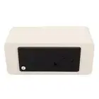 Digital Wooden Alarm Clock Wireless Charging Weekend Mode Dual Alarm Snooze WPD