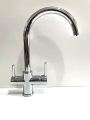 Chrome Brass Drinking Water Faucet Sink Mixer Supply 360° Spout 3Way Kitchen Tap