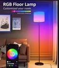 RGB LED Floor Lamp for Living Room: Modern Standing Tall Floor Lamp - Sealed Box