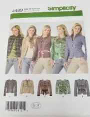 Simplicity 4489 Misses Denim Jackets Sewing Pattern sz 6-14