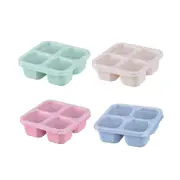 Bento Box-reusable 4-compartment Meal Prep Containers,perfect Food Storage Containers, Compact And