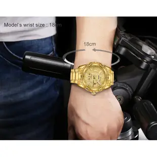 NAVIFORCE 全新品牌豪華男士手錶男士全鋼時鐘防水石英黃金手錶男士時尚運動腕錶