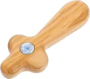ARTSEWPLY Catholic Confirmation Hand Cross Religious Baptism Present Wooden Handheld Mini Cross