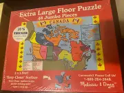 Melissa & Doug Canada Map Floor Jigglesaw Puzzle New Sealed Extra Large