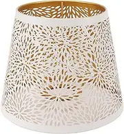 Shadow Lampshade, Modern Iron Design, Easy Installation for Table Lamp, E27 E26 Compatible, 5.9in Height, Handcrafted