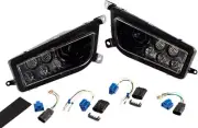 Moose LED Headlights-Black for 2020 Polaris RZR XP 4 Turbo S Velocity UTV