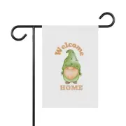 Gnome Welcome Home Garden & House Banner Pole Not Included