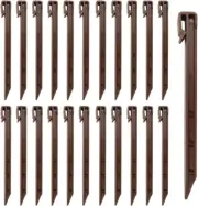 10 Inch Plastic Ground Stakes, 30 Pieces Plastic Landscape Edging Spikes, Landsc