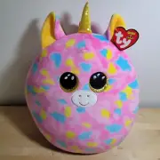 TY Squish-A-Boos Plush - FANTASIA the Unicorn (12 inch) - MWMT