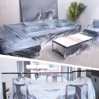 在飛比找momo購物網優惠-遮蔽防塵養生膠帶 家具防塵膜 遮蔽防塵膜(寬度240cm*長