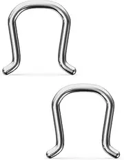 Ocptiy 16G 14G Titanium Septum Rings G23 Implant Grade Steel Septum Piercings Hypoallergenic Septum Nose Ring Piercing Jewelry for Sensitive Skin Inner Diameter 8mm 10mm, Metal, titanium
