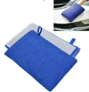 1* Blue Microfiber + Clay Soft Bar Car Auto Wash Cleaning Gloves Towel Cloth