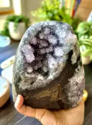 1.85kg Amethyst Crystal forrest Cluster Quartz Geode - Purple Crystal Rock Reiki