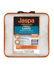 [Jaspa Black] Luxury Waterproof Mattress Protector White