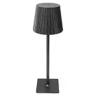 (Black) Cordless Led Table Lamp Metal Touch Table Lamp Portable Rechargeable AU
