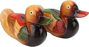 Mandarin Ducks Pair, 2Pcs Chinese Mandarin Ducks Feng Shui Figurine Statue Yuan Yang Love Birds Statue Couple Bird Decor Valentines Day Gifts, Feng Shui Home Dcor