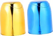 TOYANDONA 2pcs Dice Cup Dice Rolling Cup Dice Storage Cup Professional Ktv Dice Holder Cup Dice Shaker Cup Custom Dice Party Table Game Props Dice Stacking Cup Dice Game Shaker Plastic Blue