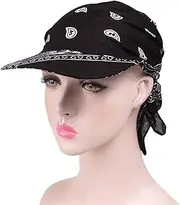 [N\C] Hats for Men and Women, Neutral Cotton Floral Print Hats, Sun Hats, Adjustable Turban Hats