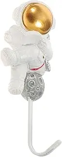 TEMPNAP Astronaut Shaped Wall Hooks Strong Adhesive Coat Hanger for Towels Keys More Cute Decorative Storage for Home Office No Drilling Required Unique Space Theme