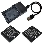 Battery / USB Charger For Panasonic Lumix DMC-FS25 DMC-FS30 DMC-FS33 DMC-FS42