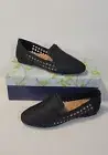 Birdies Black Handwoven Vegan Leather Starling Loafer Flats NIB