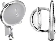 [COHEALI] 20pcs Blank Brooch Breast Pin Back Brooch Backs Brooch Base Brooch Bezel Blanks Brooch Findings Disc Tray Optional Silver Accessories Brooch Clasps Base