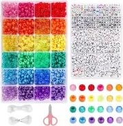 Friendship Bracelet Making Kit 4000pcs Pony Beads Kandi Beads for Jewellery
