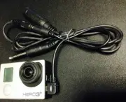 Audio Cable 552 atc integral PJ headset cam jack FOR Gopro HD Hero4 Black Camera