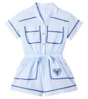 [Zimmermann Kids] Zimmermann Kids Rhiannon cotton playsuit Y 6 blue
