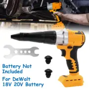Brushless Electric Rivet Gun Cordless Rivet Nut Gun Drill Insert For DeWalt 20V