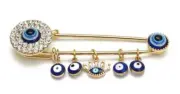 Evil Eye Turkish Eye Lucky Eye Enamel Brooch Pin Protection hamsa Nazar