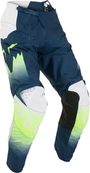 FOX 180 Flora Motocross Pants, white-blue, Size 30 for Men White Blue