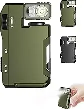 G5 EDC Flashlight - 400 Lumens, USB-C Rechargeable with Magnetic Clip & 180° Rotation, Pocket-Sized Super Bright Dual Light for Gear, Outdoor, Emergency (Green)
