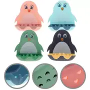 4pcs Kitchen Sink Bar Soap Holder Soap Dish Soap Holder Wall Hanging Soap Boxes