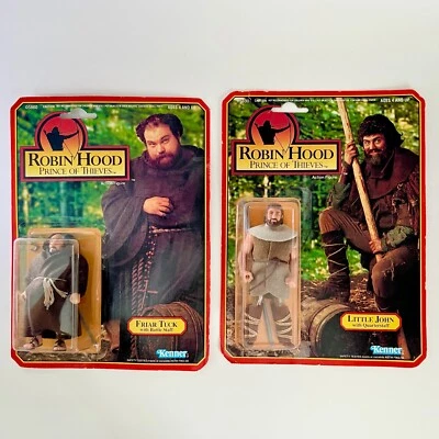 Robin Hood Prince of Thieves - Little John & Friar Tuck Kenner 1991 Vintage