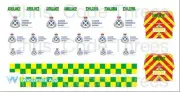 Code 3 Adhesive Vinyl Decal Suit Oxford Diecast 1/76 van - Scottish Ambulance
