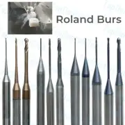 Dental Roland Milling Burs CAD CAM Zirconia Cutting Bur PMMA Coated DLC Diamond